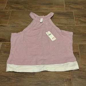 Pink Halter Neck Tank top Anthropologie